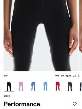 Performance High-Waist Leggings - Black